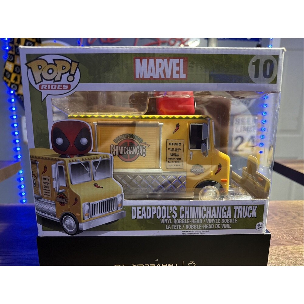 Funko Pop! Rides Marvel Deadpool Chimichanga Truck #10 Small Flaws With Box